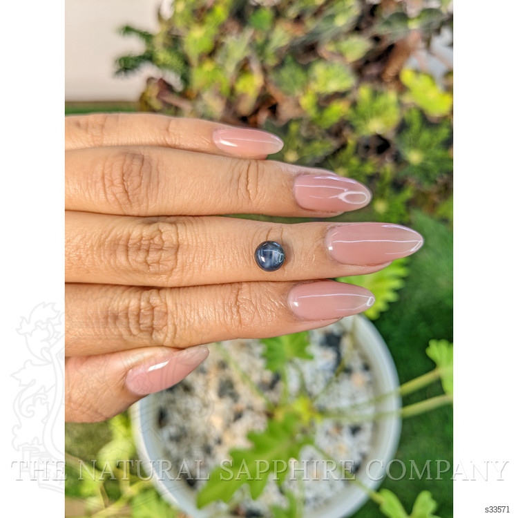 1.60 Ct. Greyish Blue Star Sapphire from Ceylon (Sri Lanka)