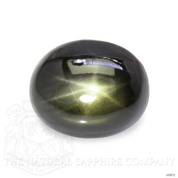 2.42 Ct. Black Star Sapphire from Ceylon (Sri Lanka)