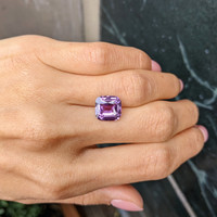 5.02 Ct. Purple Sapphire from Ceylon (Sri Lanka) Life Style