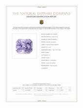 8.43 Ct. Violet Sapphire from Ceylon (Sri Lanka) Scan Report