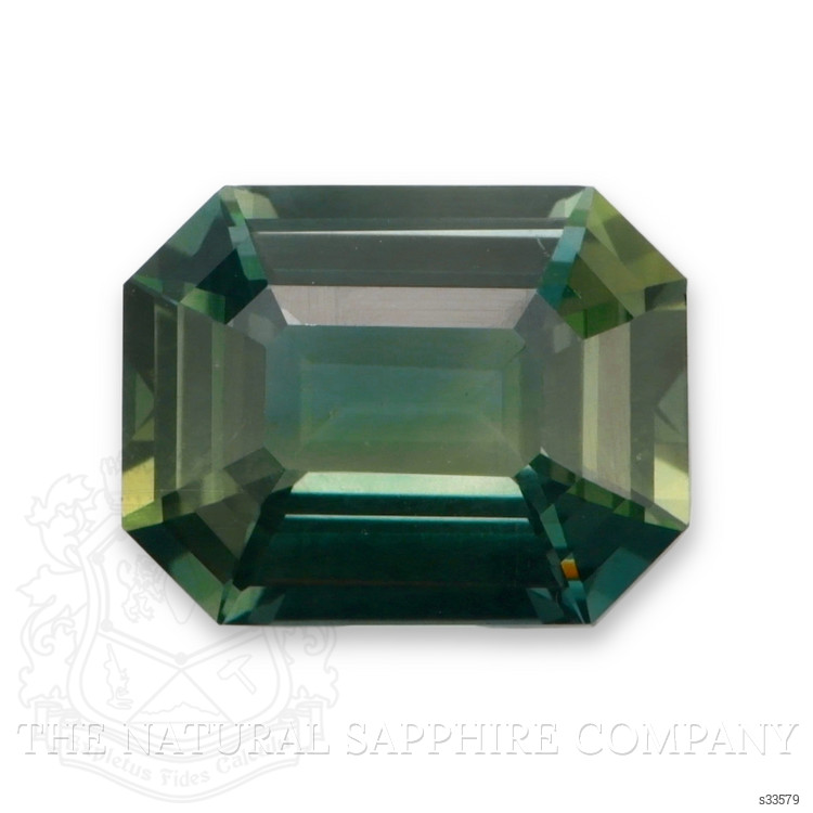 3.65 Ct. Bluish Green Sapphire from Ceylon (Sri Lanka)