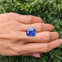 9.14 Ct. Blue Sapphire from Ceylon (Sri Lanka) Life Style