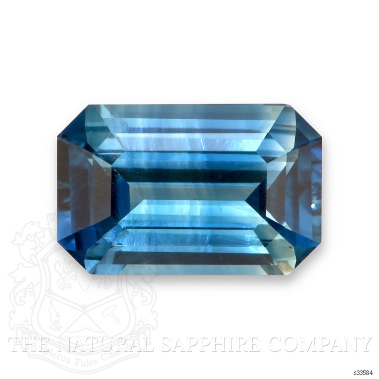 2.93 Ct. Greenish Blue Sapphire from Ceylon (Sri Lanka)