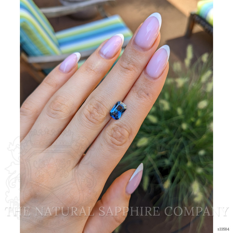 2.50 Ct. Greenish Blue Sapphire from Ceylon (Sri Lanka)