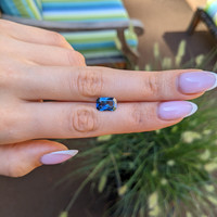 2.50 Ct. Greenish Blue Sapphire from Ceylon (Sri Lanka) Life Style
