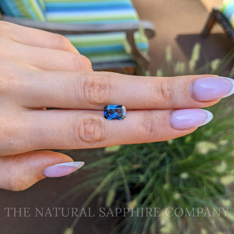 2.50 Ct. Greenish Blue Sapphire from Ceylon (Sri Lanka)