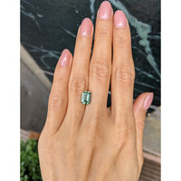 3.00 Ct. Green Sapphire from Madagascar Life Style