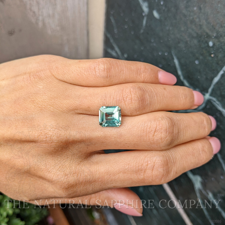 4.58 Ct. Bluish Green Sapphire from Madagascar