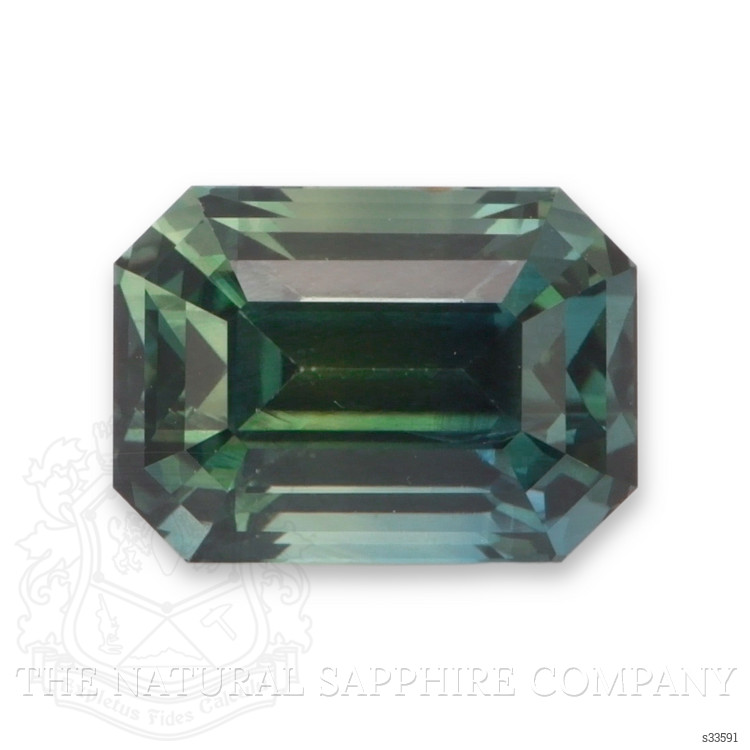 2.53 Ct. Bluish Green Sapphire from Ceylon (Sri Lanka)