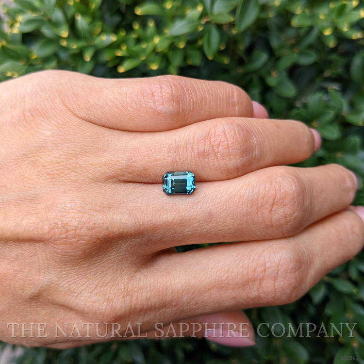 2.53 Ct. Bluish Green Sapphire from Ceylon (Sri Lanka)