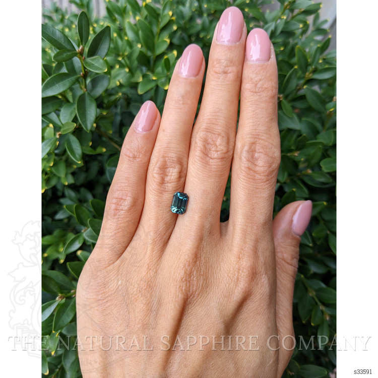 2.53 Ct. Bluish Green Sapphire from Ceylon (Sri Lanka)