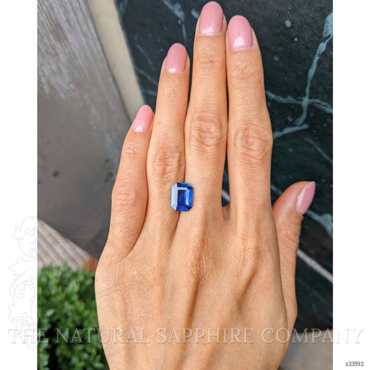 3.48 Ct. Blue Sapphire from Ceylon (Sri Lanka)
