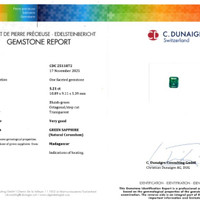 5.21 Ct. Bi Color Sapphire from Madagascar Scan Report