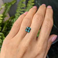 3.02 Ct. Green Sapphire from Madagascar Life Style