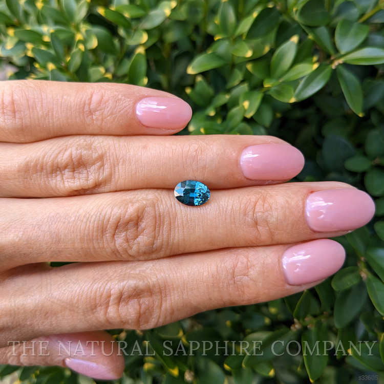 1.59 Ct. Greenish Blue Sapphire from Madagascar