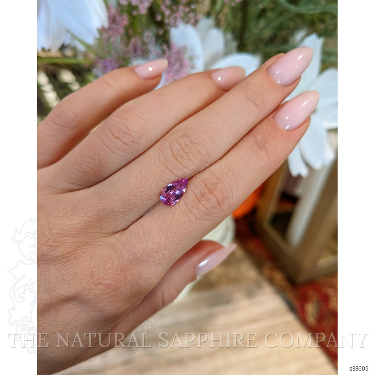 1.35 Ct. Purplish Pink Sapphire from Ceylon (Sri Lanka)