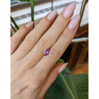 1.35 Ct. Purplish Pink Sapphire from Ceylon (Sri Lanka) Life Style