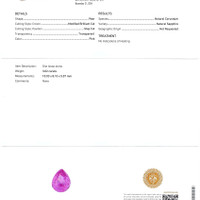 3.02 Ct. Reddish Pink Sapphire from Ceylon (Sri Lanka) Scan Report