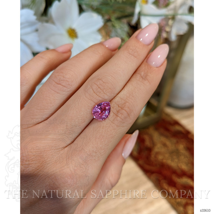 3.02 Ct. Reddish Pink Sapphire from Ceylon (Sri Lanka)