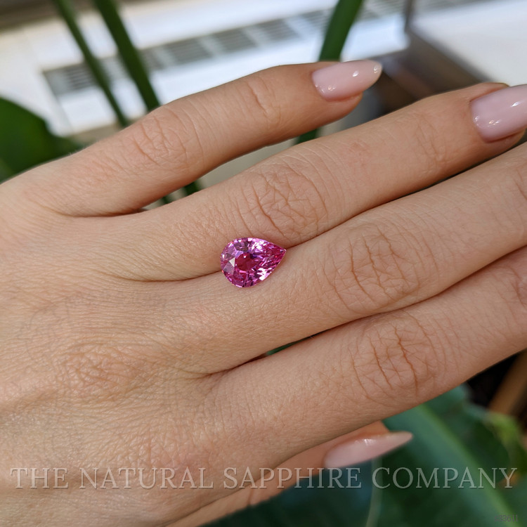 3.03 Ct. Reddish Pink Sapphire from Ceylon (Sri Lanka)