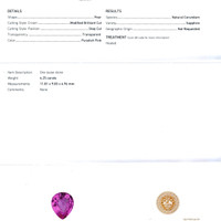 4.25 Ct. Purplish Pink Sapphire from Ceylon (Sri Lanka) Scan Report