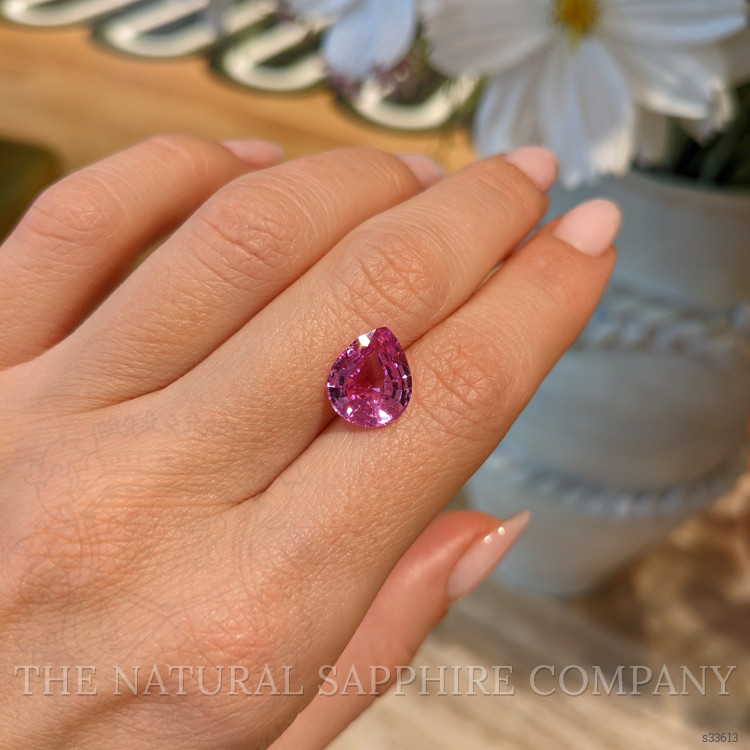 4.25 Ct. Purplish Pink Sapphire from Ceylon (Sri Lanka)