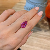 5.26 Ct. Reddish Pink Sapphire from Madagascar Life Style