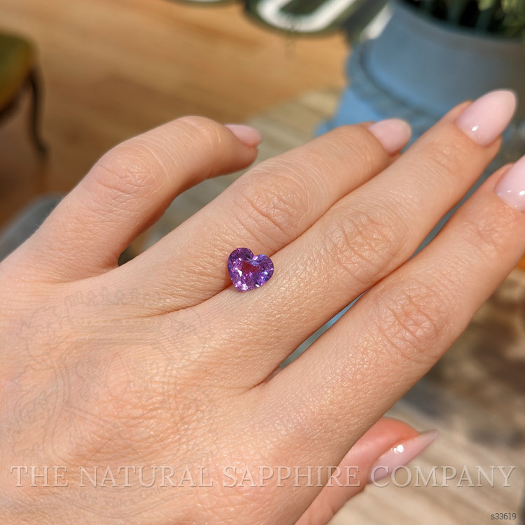 1.64 Ct. Purple Sapphire from Ceylon (Sri Lanka)