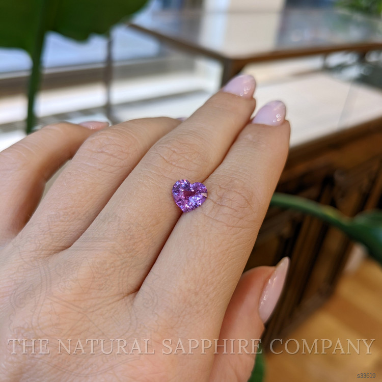 1.64 Ct. Purple Sapphire from Ceylon (Sri Lanka)
