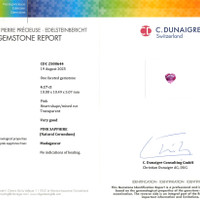 4.17 Ct. Pink Sapphire from Madagascar Scan Report