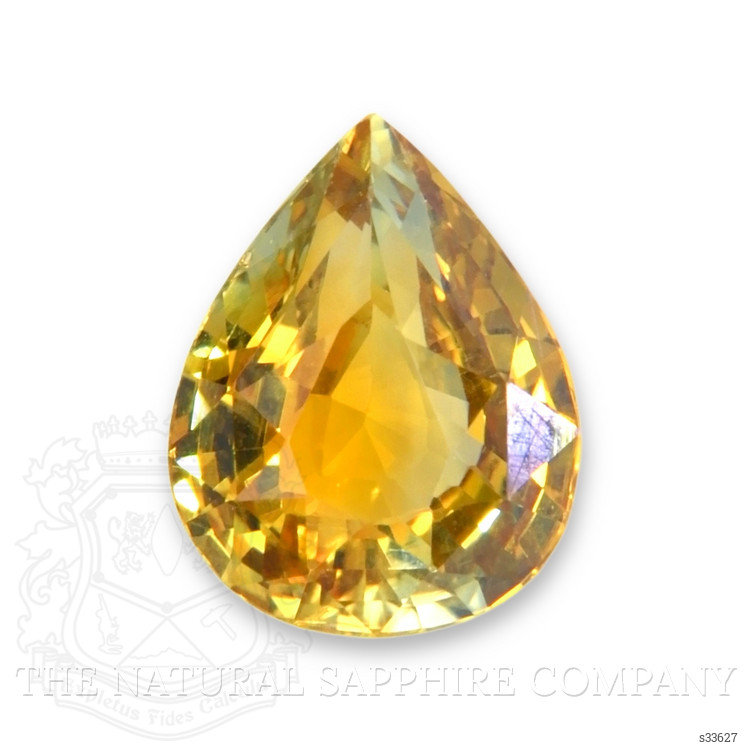 1.10 Ct. Greenish Yellow Sapphire from Montana