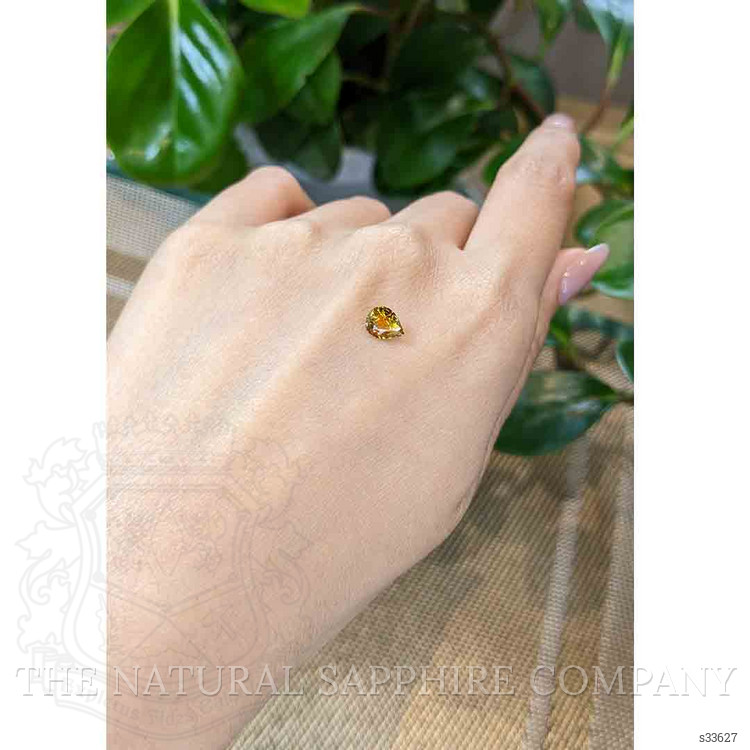 1.10 Ct. Greenish Yellow Sapphire from Montana