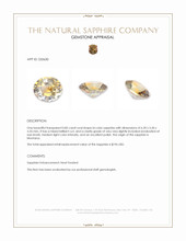 0.85 Ct. Bi Color Sapphire from Montana Appraisal