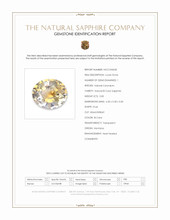 0.85 Ct. Bi Color / Parti Sapphire from Montana Scan Report