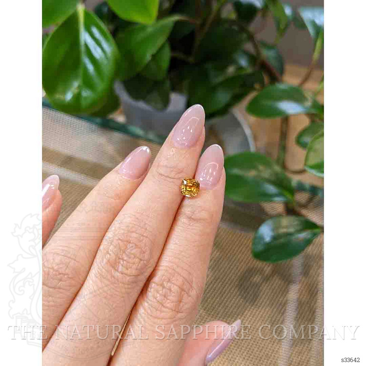 1.42 Ct. Yellowish Orange Sapphire from Montana