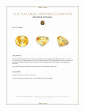 1.27 Ct. Bi Color Sapphire from Montana Appraisal