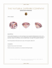 1.14 Ct. Bi Color Sapphire from Montana Appraisal