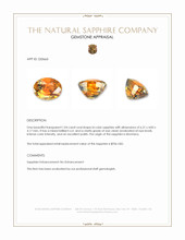 1.04 Ct. Bi Color Sapphire from Montana Appraisal