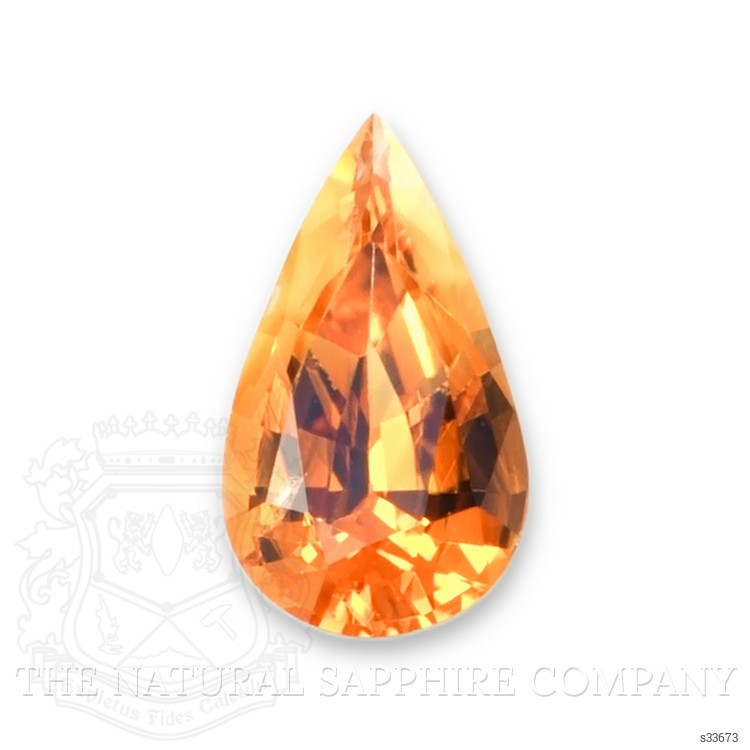 0.99 Ct. Orange Sapphire from Montana