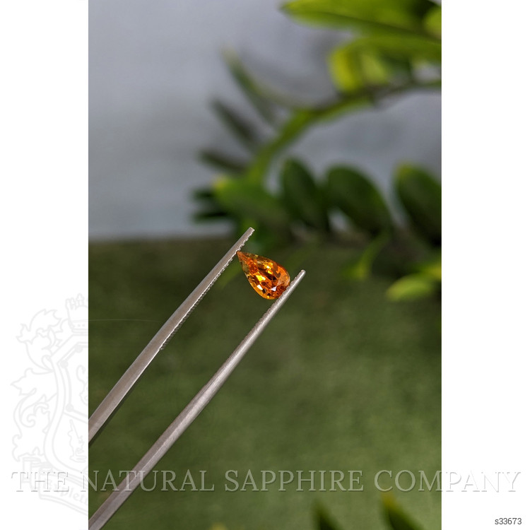 0.99 Ct. Orange Sapphire from Montana