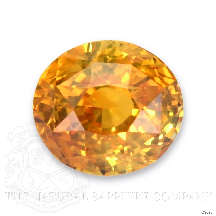1.08 Ct. Yellowish Orange Sapphire from Montana