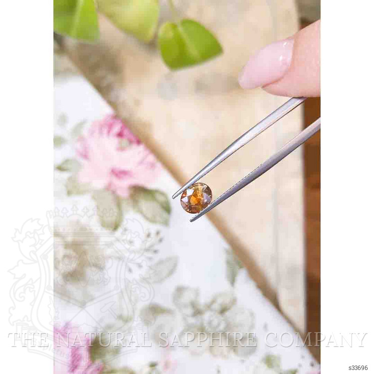 1.64 Ct. Yellowish Orange Sapphire from Montana