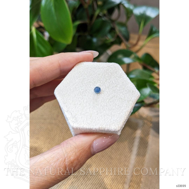 0.44 Ct. Blue Cabochon Sapphire from Thailand
