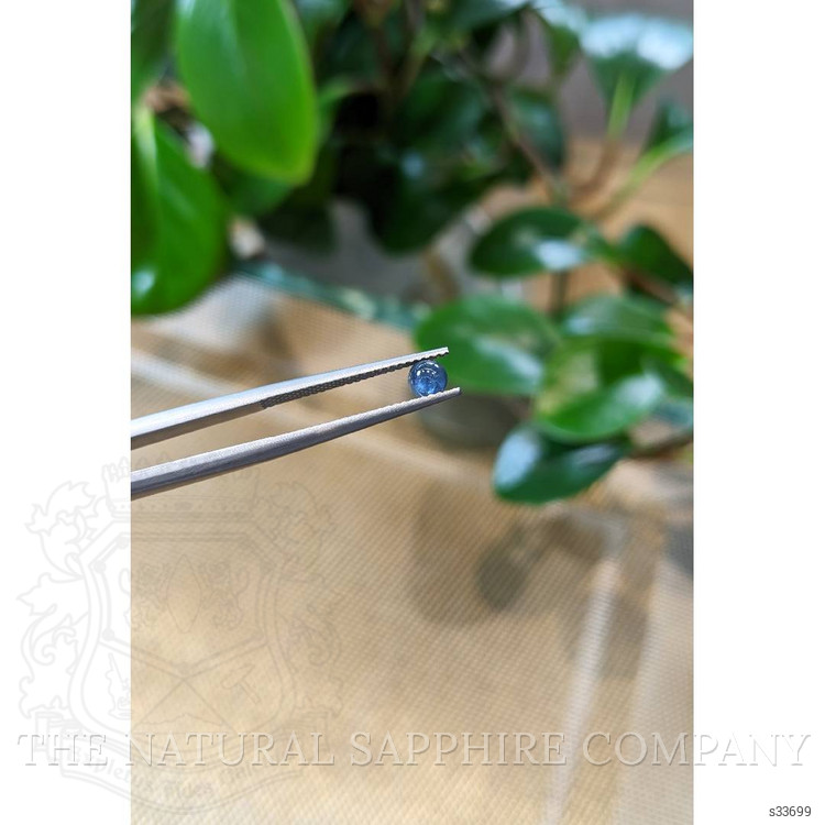 0.44 Ct. Blue Cabochon Sapphire from Thailand