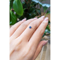 0.44 Ct. Blue Cabochon Sapphire from Thailand Life Style