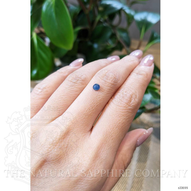 0.44 Ct. Blue Cabochon Sapphire from Thailand