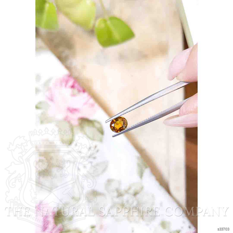 1.30 Ct. Orange Sapphire from Montana