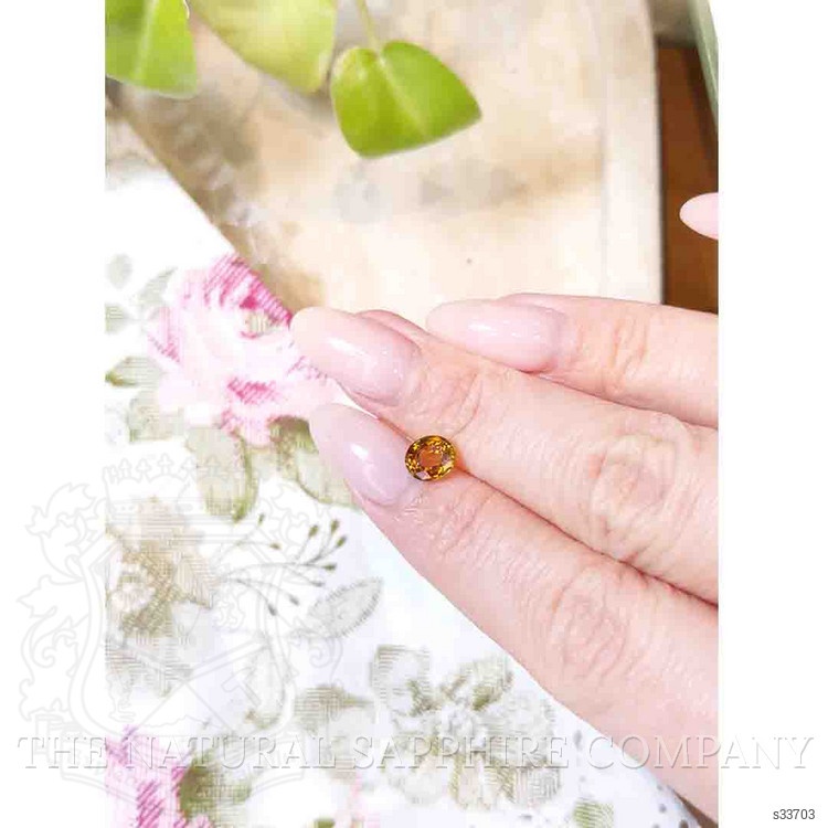 1.30 Ct. Orange Sapphire from Montana