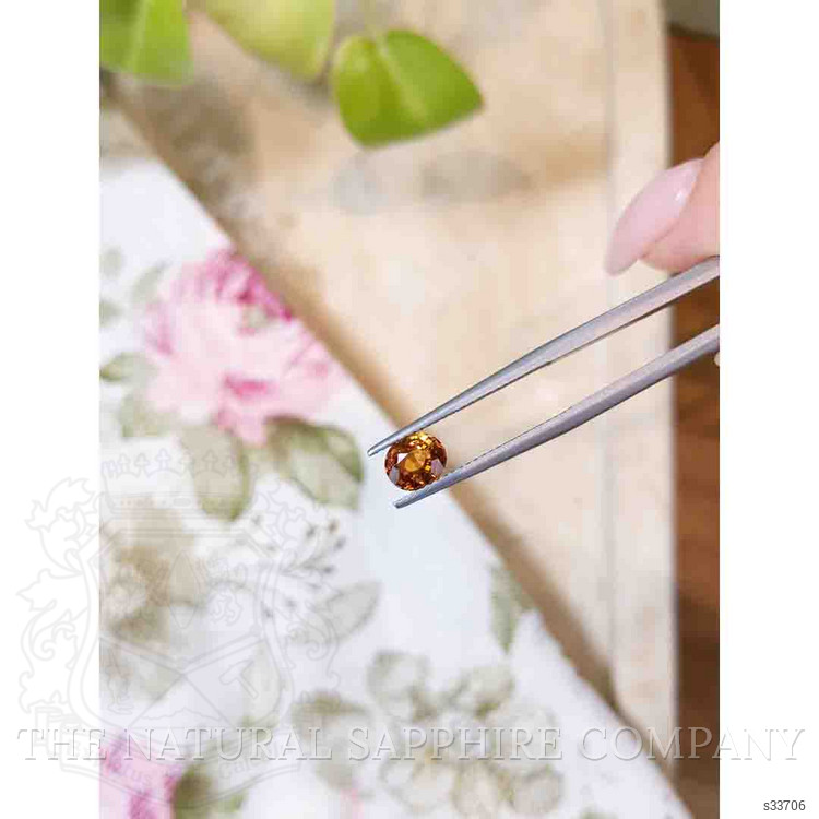 1.02 Ct. Orangish Brown Sapphire from Montana
