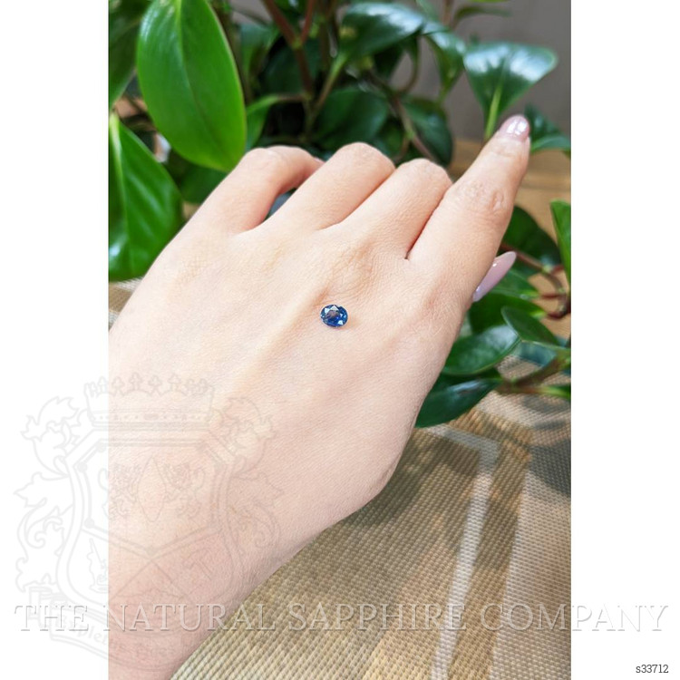0.75 Ct. Blue Sapphire from Thailand